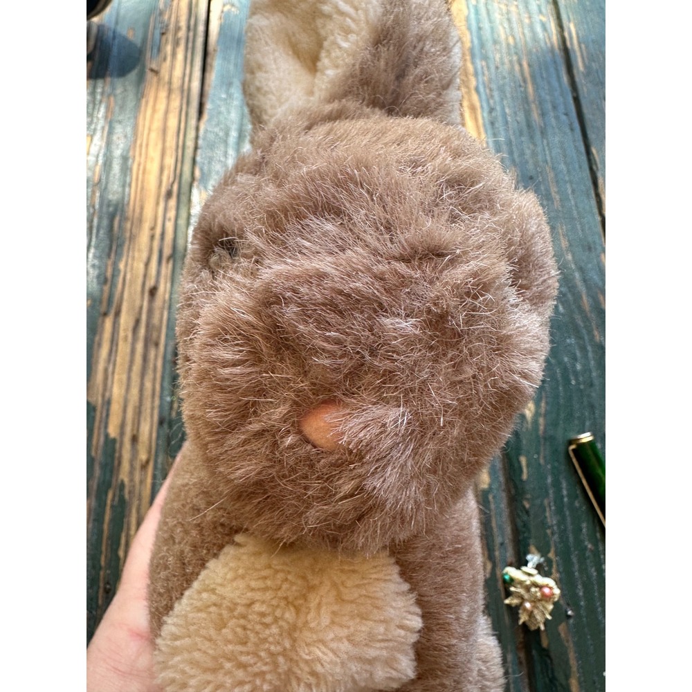 Vintage‎ 1983 Dakin Brown Bunny Rabbit Plush Stuffed Animal Toy 10 inch M89 - Picture 6 of 7